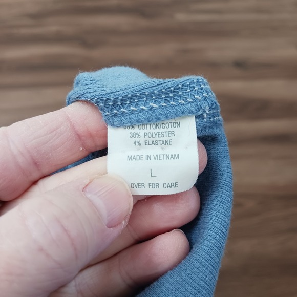 Abercrombie & Fitch Y2K Vintage Ribbed Henley Babydoll Rare Large Bella - Picture 6 of 7